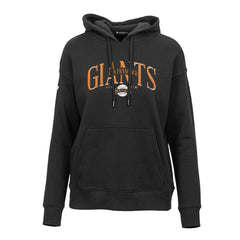 Black San Francisco Giants Levelwear Women's Adorn Cooperstown Collection Retro Spellout Pullover Hoodie