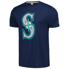 Navy Seattle Mariners Homage Hand-Drawn Logo Tri-Blend T-Shirt