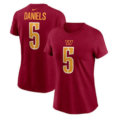 Jayden Daniels Women's Name & Number T-Shirt - Washington Commanders T-shirts