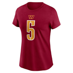 Jayden Daniels Women's Name & Number T-Shirt - Washington Commanders T-shirts