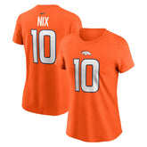 Bo Nix Women's Name & Number T-Shirt - Denver Broncos T-shirts