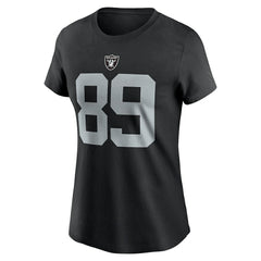 Brock Bowers Women's Player Name & Number T-Shirt - Las Vegas Raiders T-shirts