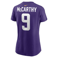 J.J. McCarthy Women's Name & Number T-Shirt - Minnesota Vikings T-shirts