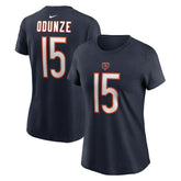 Rome Odunze Women's Name & Number T-Shirt - Chicago Bears T-shirts