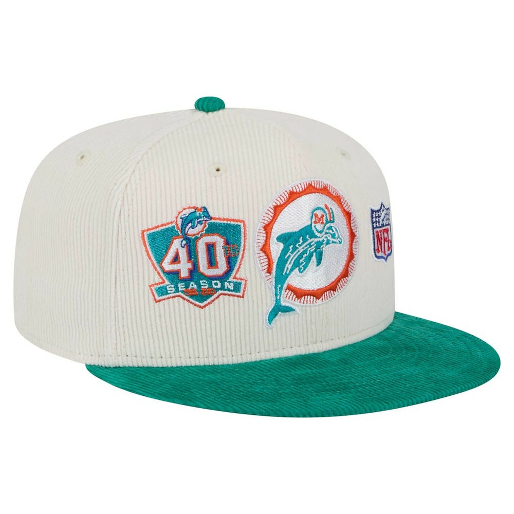 Throwback Corduroy 59FIFTY Fitted Hat - Miami Dolphins Hats