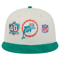 Throwback Corduroy 59FIFTY Fitted Hat - Miami Dolphins Hats