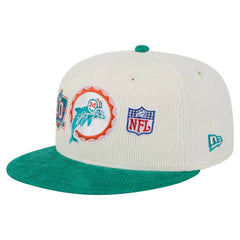 Throwback Corduroy 59FIFTY Fitted Hat - Miami Dolphins Hats