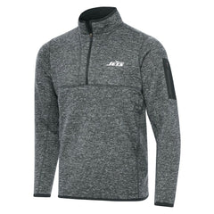 Antigua Fortune Quarter-Zip Pullover Jacket - New York Jets Pullover