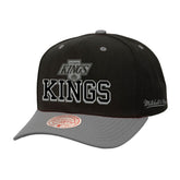 NHL Los Angeles Kings Mitchell & Ness Backside Script Two-Tone Pro Crown Adjustable Hat