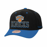Mitchell & Ness New York Knicks Backside Script 2-Tone Pro Crown Adjustable Hat