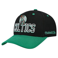 Mitchell & Ness Boston Celtics Backside Script 2-Tone Pro Crown Adjustable Hat