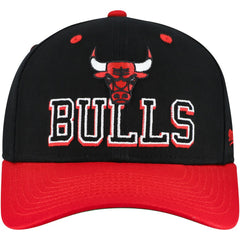 Mitchell & Ness Chicago Bulls Backside Script 2-Tone Pro Crown Adjustable Hat