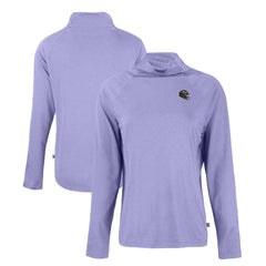 Cutter & Buck Women's Coastline Epic Comfort Eco Recycled Funnel Neck Raglan Pullover Sweatshirt - Baltimore Ravens Pullover