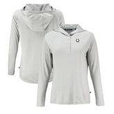 Cutter & Buck Women's Coastline Epic Comfort Eco Recycled Raglan Pullover Hoodie - Indianapolis Colts Hoodies