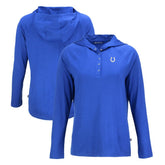 Cutter & Buck Women's Coastline Epic Comfort Eco Recycled Raglan Pullover Hoodie - Indianapolis Colts Hoodies