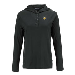 Cutter & Buck Women's Coastline Epic Comfort Eco Recycled Raglan Pullover Hoodie - Minnesota Vikings Hoodies