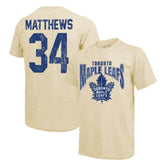 NHL Auston Matthews Toronto Maple Leafs Majestic Threads Dynasty Name & Number Tri-Blend T-Shirt