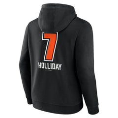 Black Jackson Holliday Baltimore Orioles Fastball Player Name & Number Pullover Hoodie