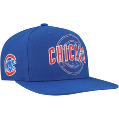 Royal Chicago Cubs Mitchell & Ness Double Up Snapback Hat