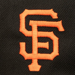 Black San Francisco Giants Mitchell & Ness Double Up Snapback Hat
