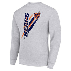 Starter Color Scratch Team Graphic Fleece Pullover Sweatshirt - Chicago Bears Pullover