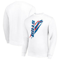 Starter Color Scratch Team Graphic Fleece Pullover Sweatshirt - Buffalo Bills Pullover