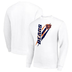 Starter Color Scratch Team Graphic Fleece Pullover Sweatshirt - Chicago Bears Pullover