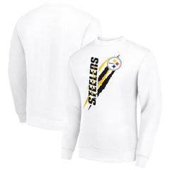 Starter Color Scratch Team Graphic Fleece Pullover Sweatshirt - Pittsburgh Steelers Pullover