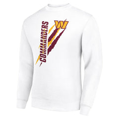Starter Color Scratch Team Graphic Fleece Pullover Sweatshirt - Washington Commanders Pullover