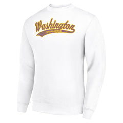 Starter Tailsweep Team Graphic Tri-Blend Fleece Pullover Sweatshirt - Washington Commanders Pullover