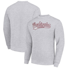 Starter Tailsweep Team Graphic Tri-Blend Fleece Pullover Sweatshirt - Washington Commanders Pullover