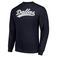Starter Tailsweep Team Graphic Tri-Blend Fleece Pullover Sweatshirt - Dallas Cowboys Pullover