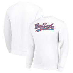 Starter Tailsweep Team Graphic Tri-Blend Fleece Pullover Sweatshirt - Buffalo Bills Pullover