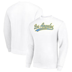 Starter Tailsweep Team Graphic Tri-Blend Fleece Pullover Sweatshirt - Los Angeles Chargers Pullover