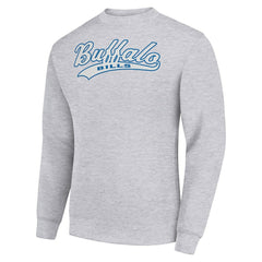Starter Tailsweep Team Graphic Tri-Blend Fleece Pullover Sweatshirt - Buffalo Bills Pullover