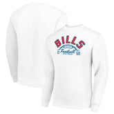 Starter Half Ball Team Graphic Tri-Blend Fleece Pullover Sweatshirt - Buffalo Bills Pullover