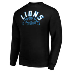 Starter Half Ball Team Graphic Fleece Pullover Sweatshirt - Detroit Lions Pullover