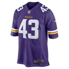 Andrew Van Ginkel Team Game Jersey - Minnesota Vikings Jerseys