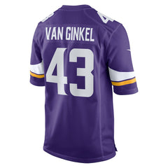 Andrew Van Ginkel Team Game Jersey - Minnesota Vikings Jerseys