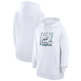 G-III 4Her by Carl Banks Women's Collage Graphic Fleece Pullover Hoodie - Philadelphia Eagles Hoodies