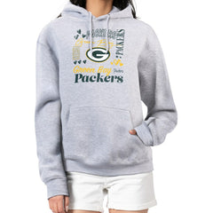 G-III 4Her by Carl Banks Women's Collage Graphic Fleece Pullover Hoodie - Green Bay Packers Hoodies