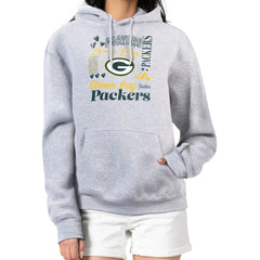 G-III 4Her by Carl Banks Women's Collage Graphic Fleece Pullover Hoodie - Green Bay Packers Hoodies