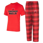 Chicago Bulls Concepts Sport Vector Top & Flannel Pants Sleep Set