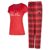 Chicago Bulls Concepts Sport Women's Vector Top & Flannel Pants Sleep Set