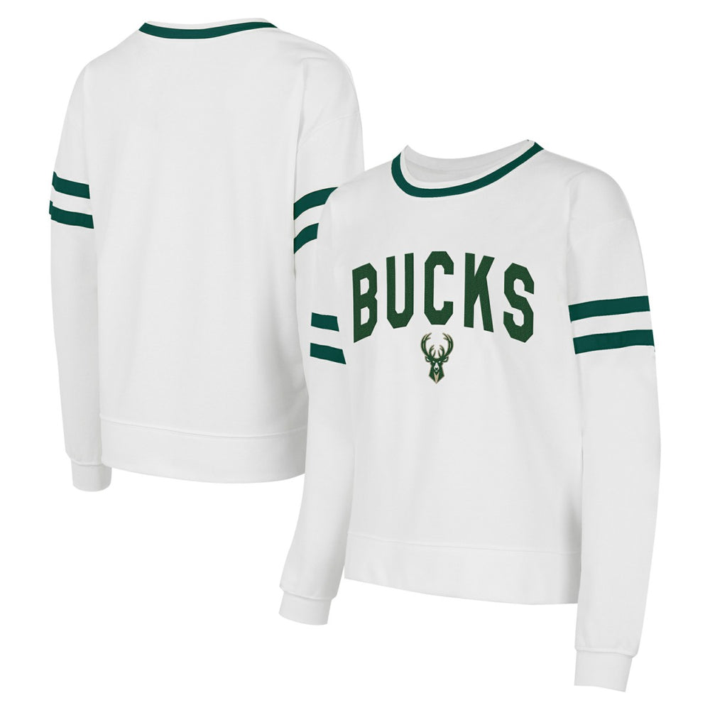 Milwaukee Bucks Concepts Sport Women's Borough Pullover Sweatshirt