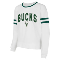 Milwaukee Bucks Concepts Sport Women's Borough Pullover Sweatshirt