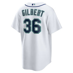 White Logan Gilbert Seattle Mariners Nike Home Replica Jersey