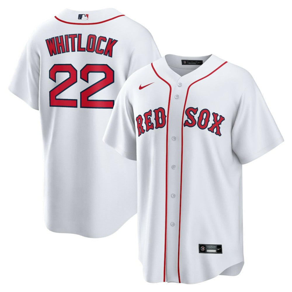White Garrett Whitlock Boston Red Sox Nike Home Replica Jersey