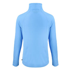 Powder Blue Philadelphia Phillies Cutter & Buck Women's Cooperstown Collection Coastline Epic Comfort Eco Recycled Funnel Neck Raglan Pullover Top