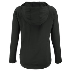 Black Cincinnati Reds Cutter & Buck Women's Coastline Epic Comfort Eco Recycled Hoodie Raglan Long Sleeve T-Shirt